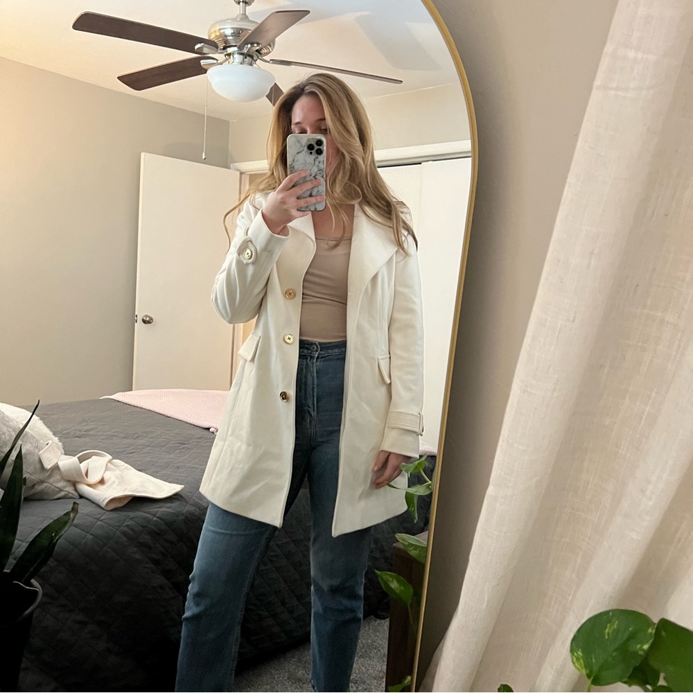 Michael Kors white winter coat